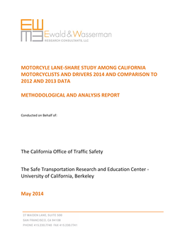 Motorcycle Lane-Share Study Among California Motorcyclists