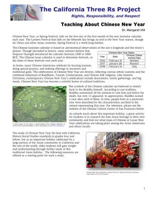 Teaching About Chinese New Year