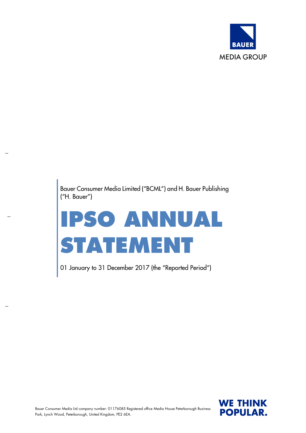 Ipso Annual Statement