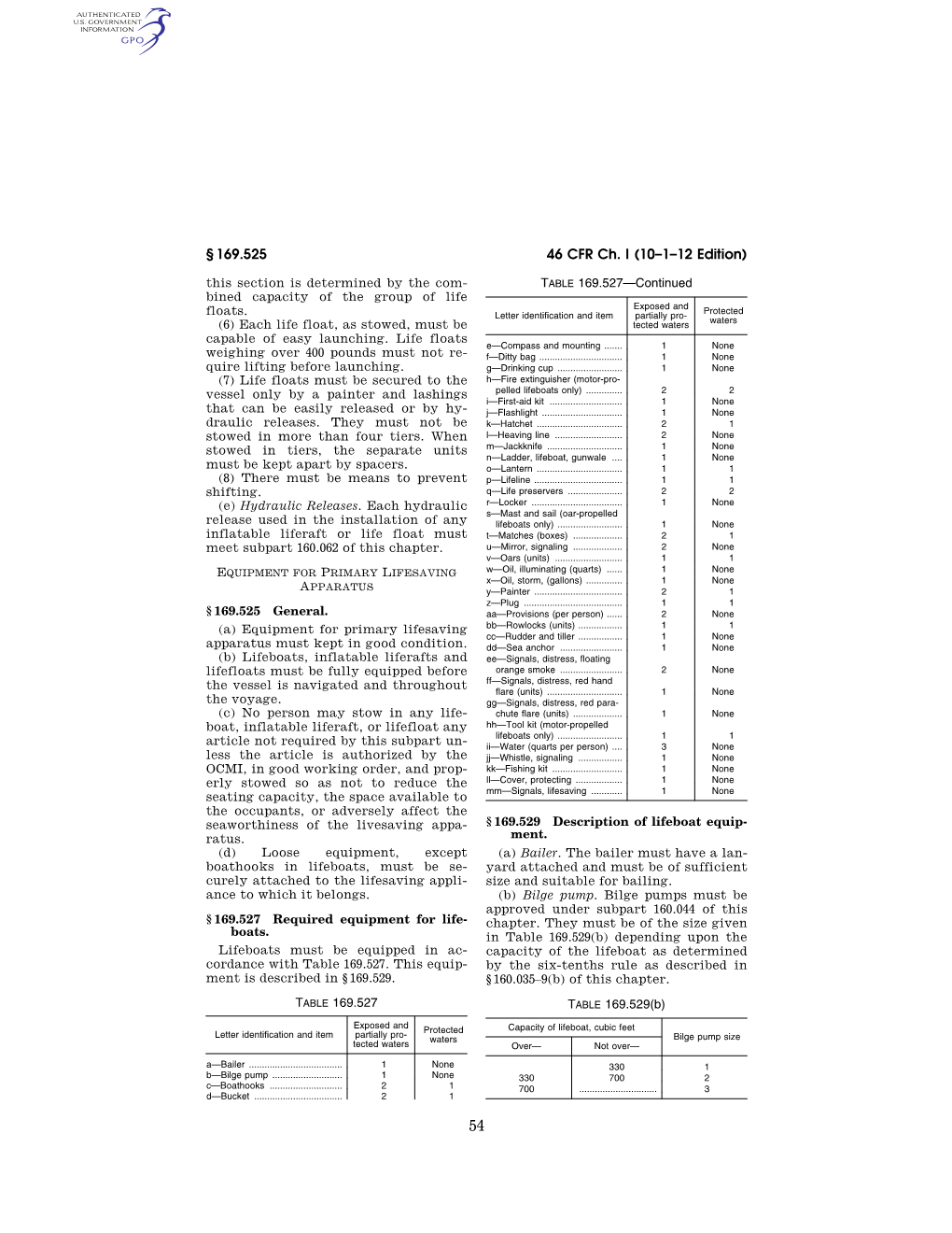 46 CFR Ch. I (10–1–12 Edition) § 169.525