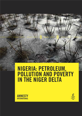 Petroleum, Pollution and Poverty in the Niger Delta