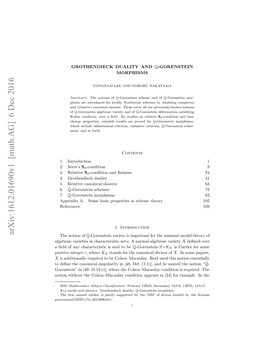 Grothendieck Duality and Q-Gorenstein Morphisms 101