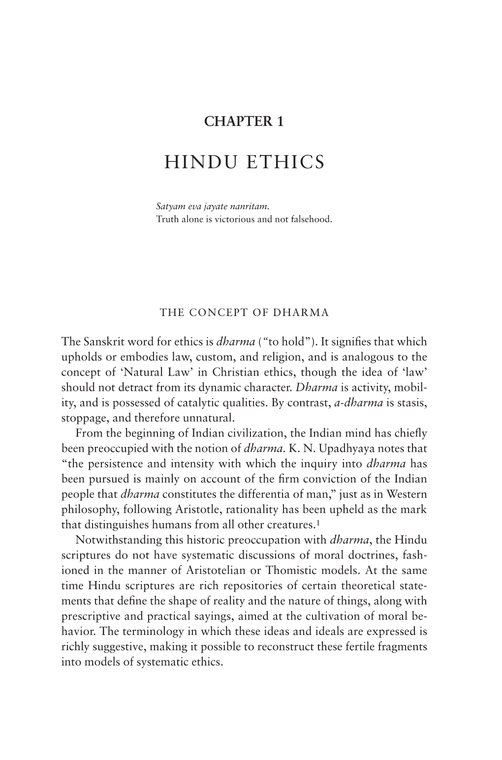 Hindu Ethics