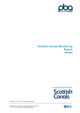 Scottish Canals Monitoring Report 2010-2015