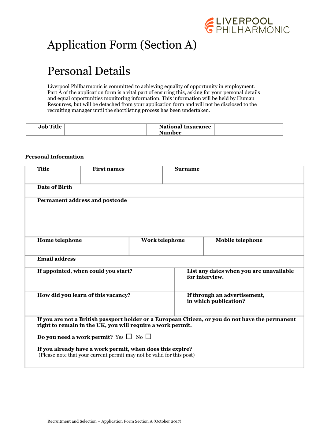 Equal Opportunities Monitoring Form s5