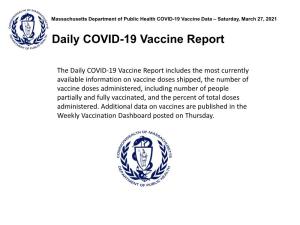Daily COVID-19 Vaccine Report
