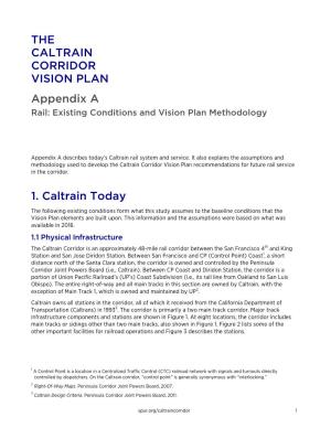Appendix a of the Caltrain Corridor Vision Plan