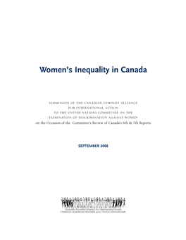 Women's Inequality in Canada