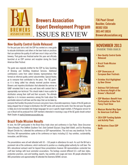 BA EDP November 2013 Issues Review Newsletter