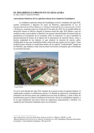 El Desarrollo Urbano En Guadalajara M