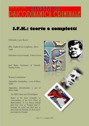 JFK, Analisi Di Un Complotto, Marco Soddu