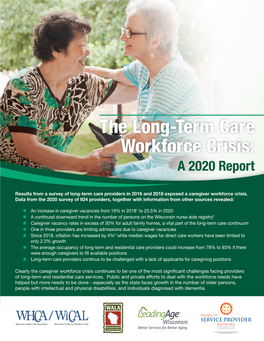 The Long-Term Care Workforce Crisis: a 2020 Report