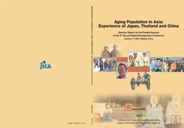 Aging Population in Asia: Experience of Japan, Thailand and China