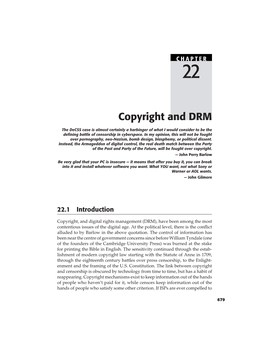 Copyright and DRM