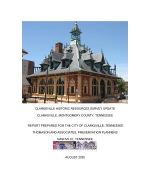 Clarksville Historic Survey Final Report 2020