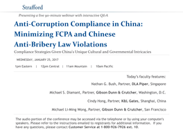 Anti-Corruption Compliance in China