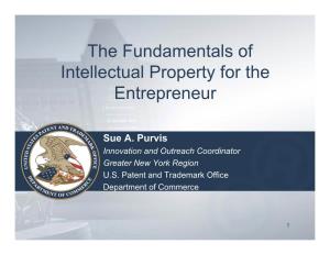The Fundamentals of Intellectual Property for the Entrepreneur