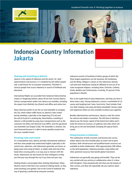 Indonesia Country Information.Pdf