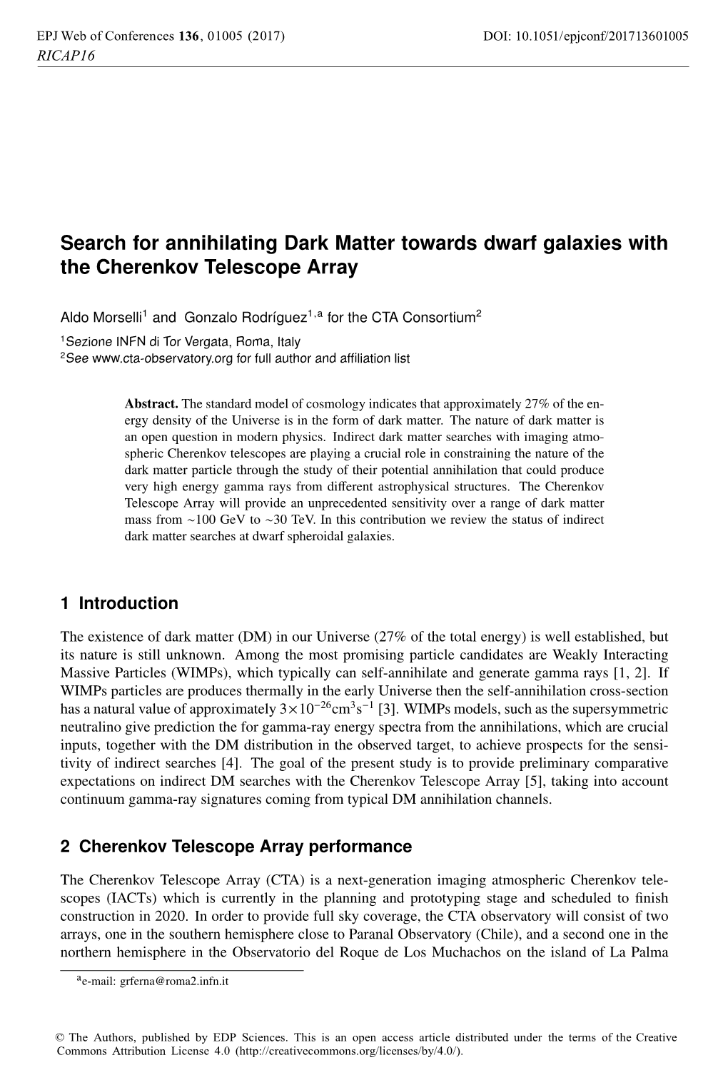 Search for Annihilating Dark Matter Towards Dwarf Galaxies with the Cherenkov Telescope Array