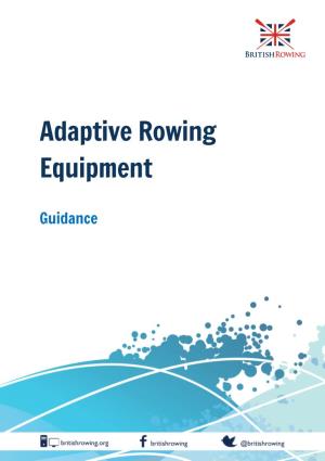 Adaptive Rowing Equipment Guidance