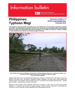 Philippines: Typhoon Megi
