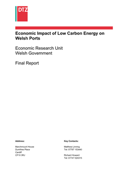 Economic Impact of Low Carbon Energy on Welsh Ports , File Type