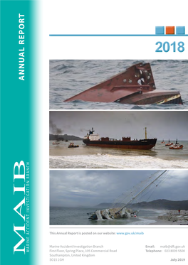 Maib Annual Report 2018 Chief Inspector's Report 1