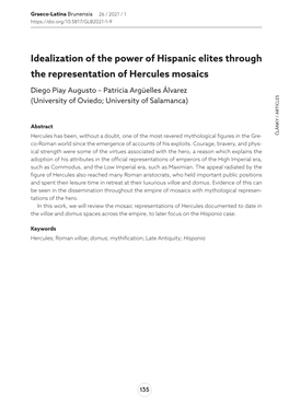 Idealization of the Power of Hispanic Elites Through the Representation of Hercules Mosaics