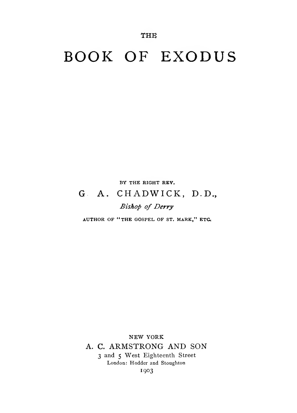 The Expositor's Bible