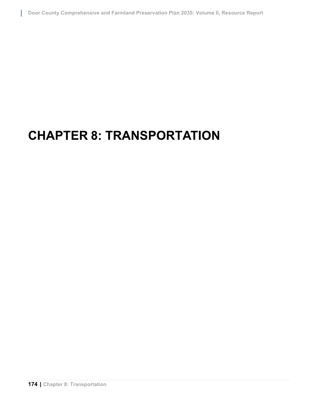 Chapter 8, Transportation