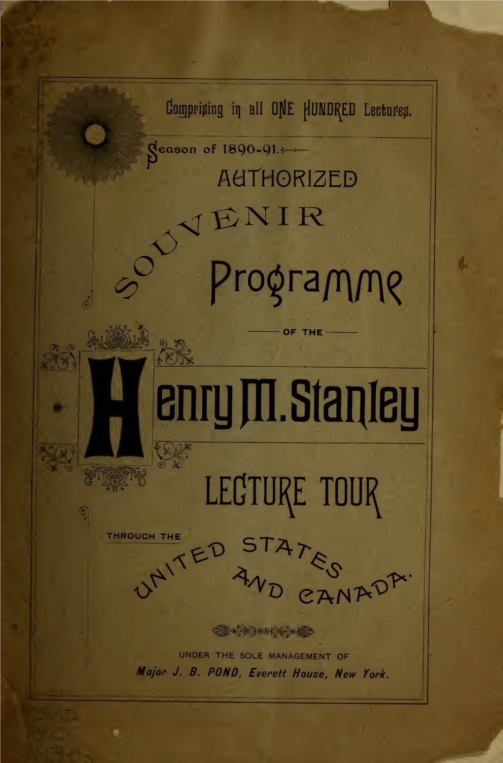 Authorized Souvenir Programme of the Henry M. Stanley
