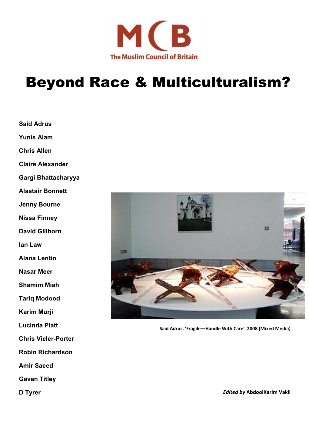 Beyond Race & Multiculturalism