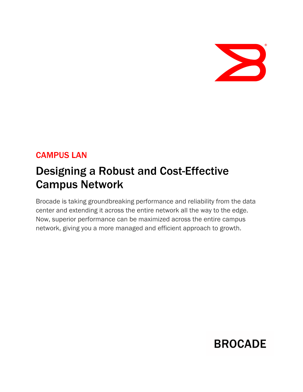 Designing a Robust and Cost-Effective Campus Network