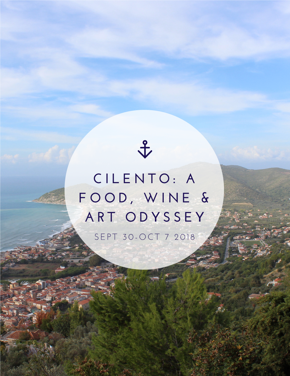 October 2018 Cilento: a Food, Wine & Art Odyssey