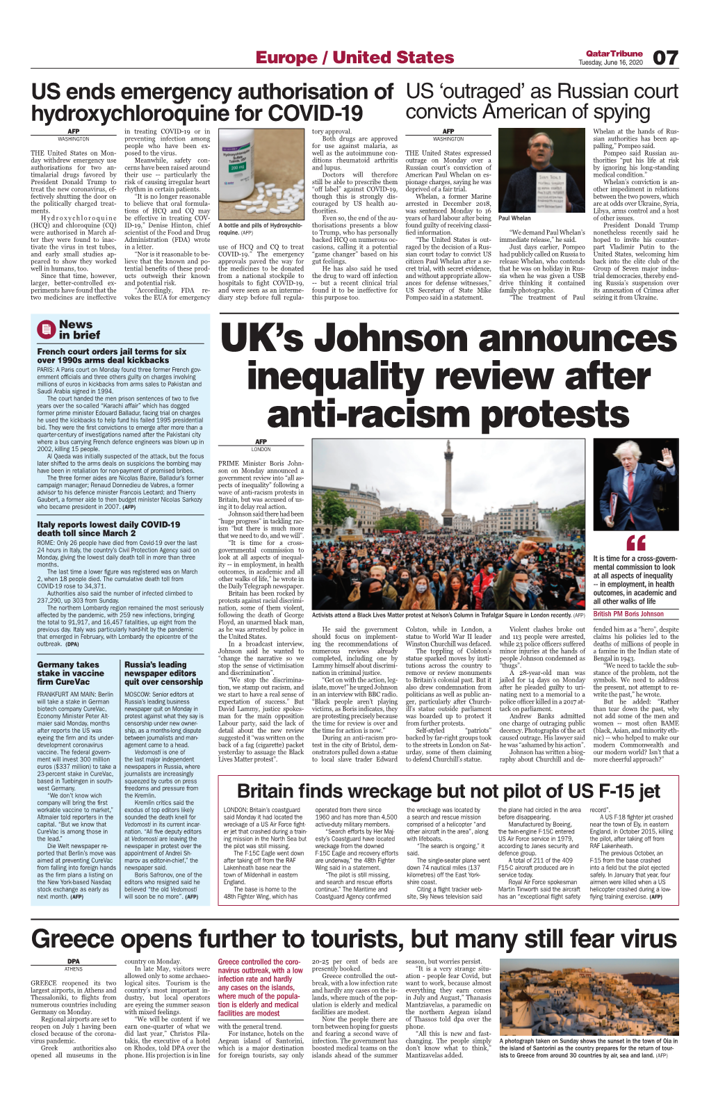 UK's Johnson Announces Inequality Review After Anti-Racism Protests