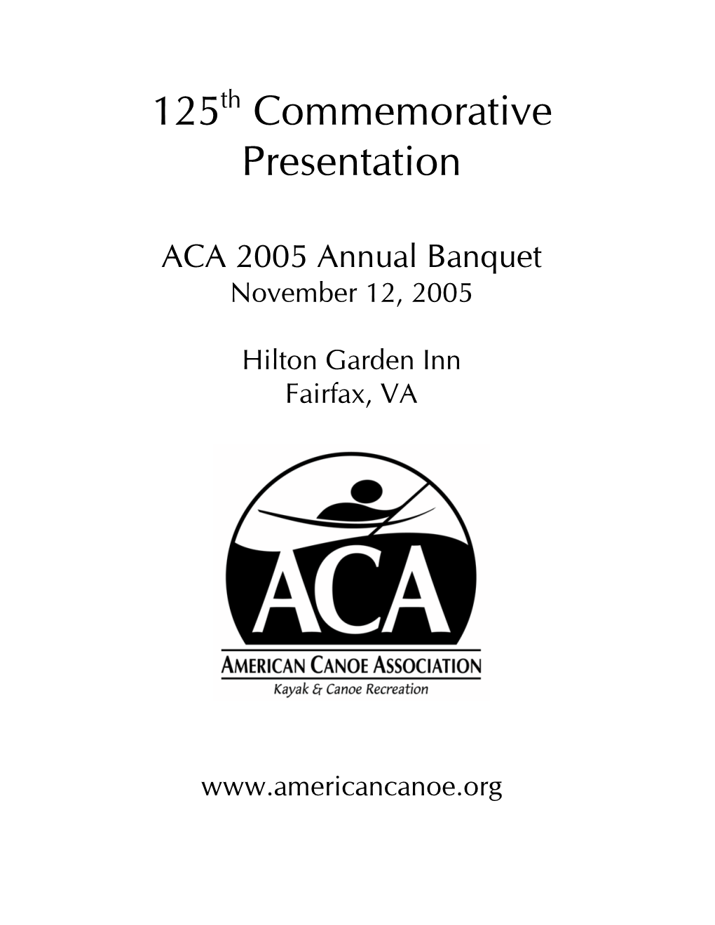 2005 Annual Banquet November 12, 2005