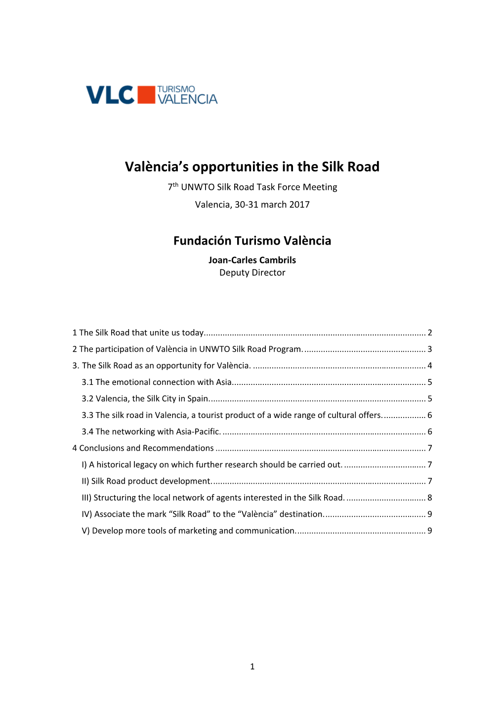 València's Opportunities in the Silk Road Def