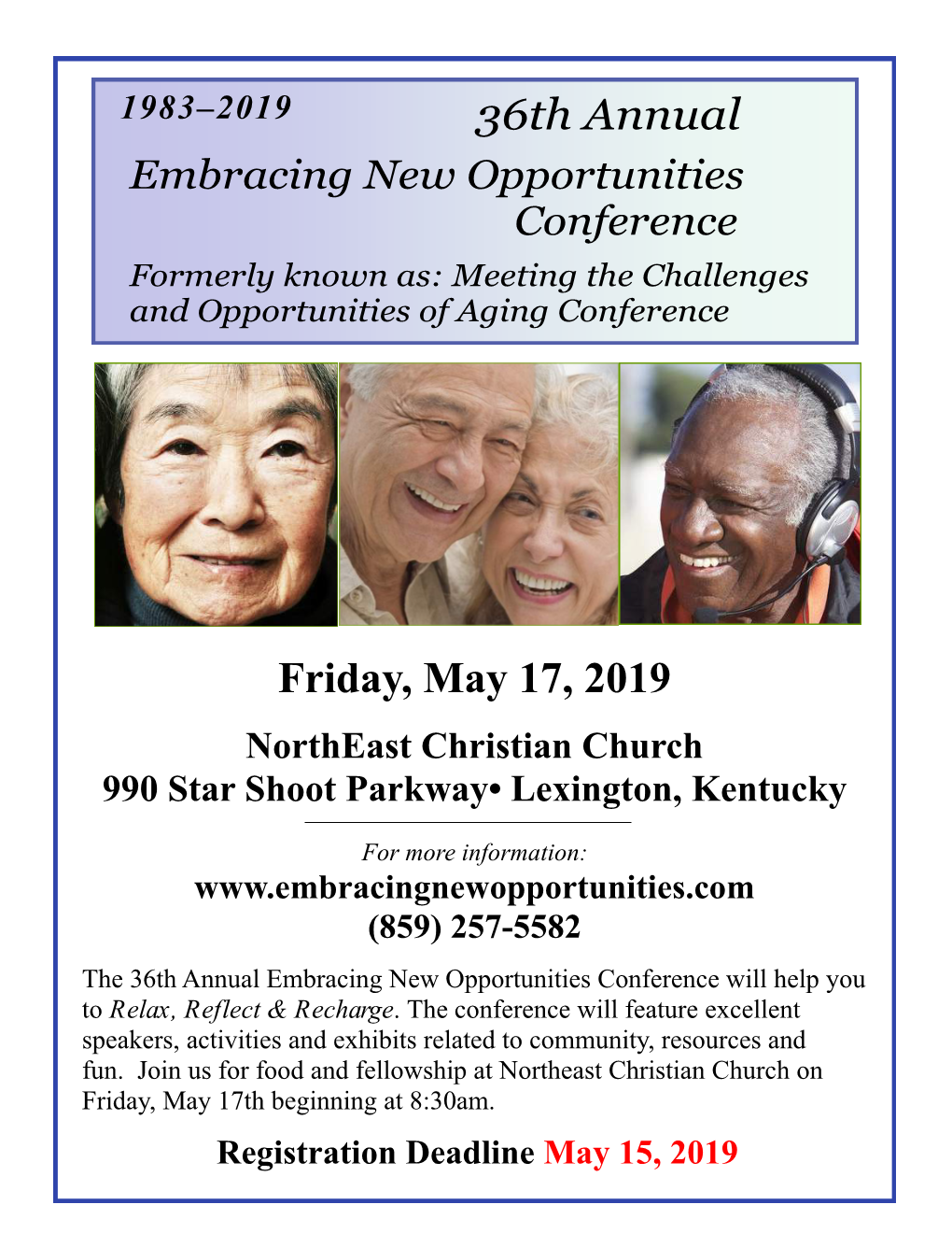 Friday, May 17, 2019 Northeast Christian Church 990 Star Shoot