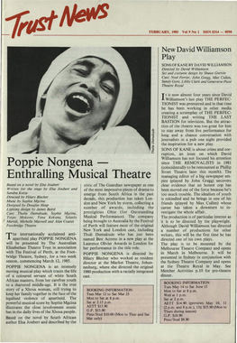 Poppie Nongena Enthralling Musical Theatre