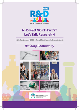 NHS R&D NORTH WEST Let's Talk Research 4 Building Community