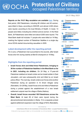 24-31 May 2021 Latest Development (After the Reporting