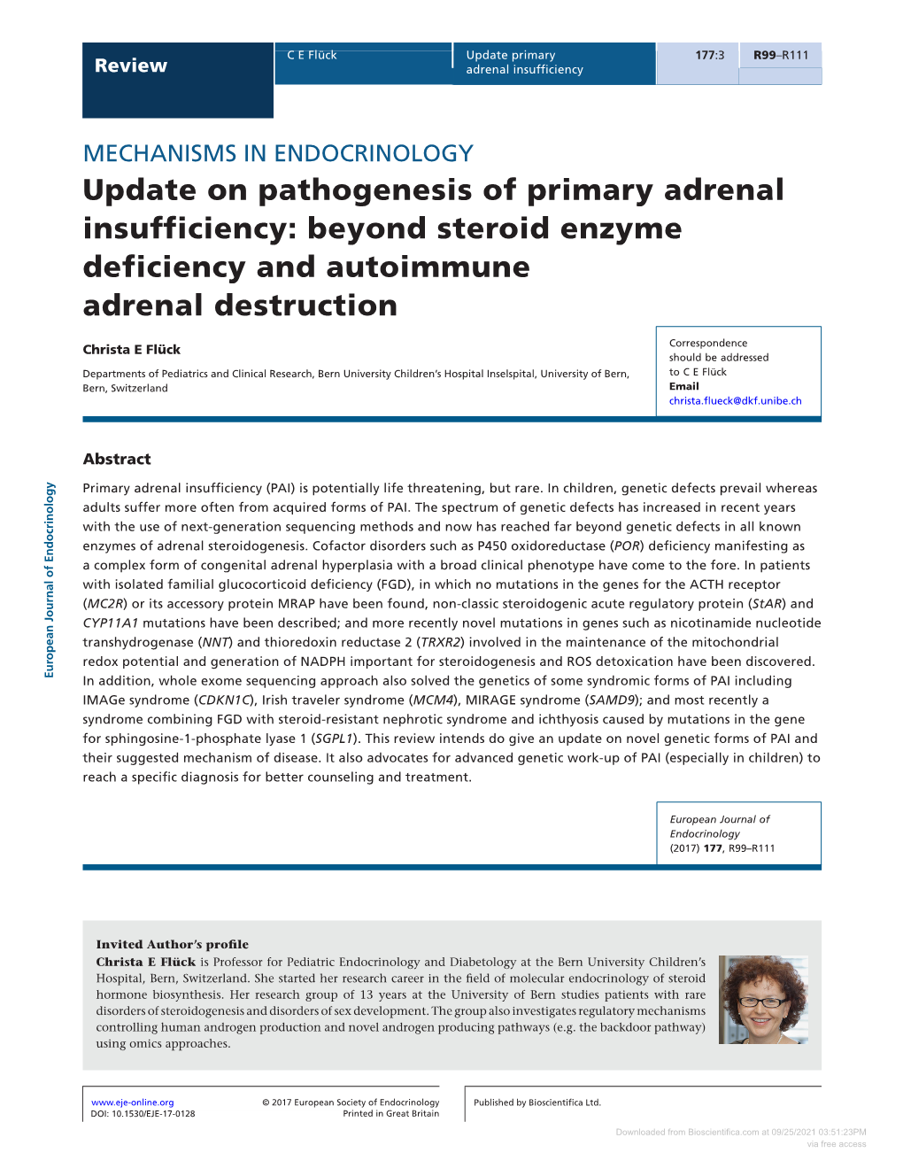 Update on Pathogenesis of Primary