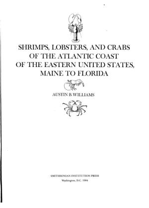 Shrimps, Lobsters, and Crabs of the Atlantic Coast of the Eastern United States, Maine to Florida