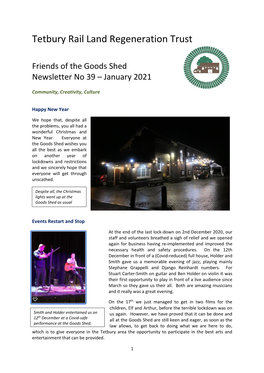 To Read the January 2021 Newsletter No. 39