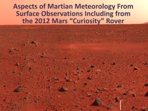 Dynamical Meteorology of the Martian Atmosphere