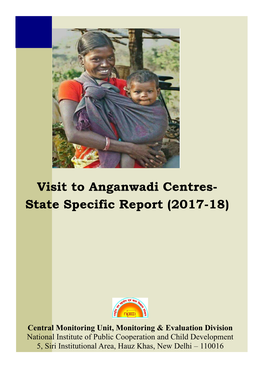 State Specific Report on Visit to Anganwadi Centres(2017-18)