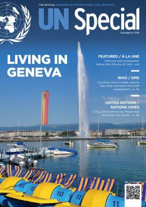 Living in Geneva: the Intern’S Perspective 18 with Ms