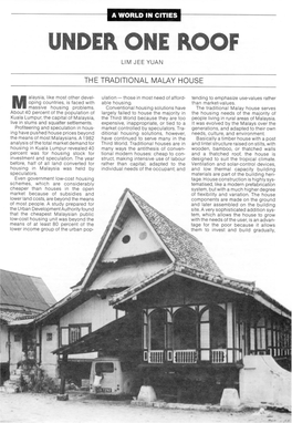 The Traditional Malay House