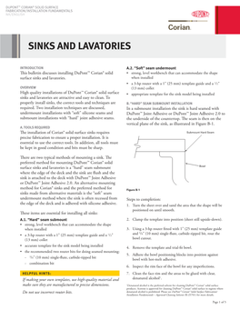 Sinks and Lavatories