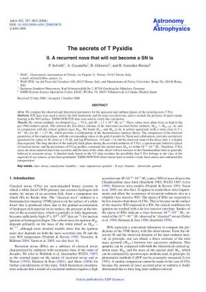 The Secrets of T Pyxidis II